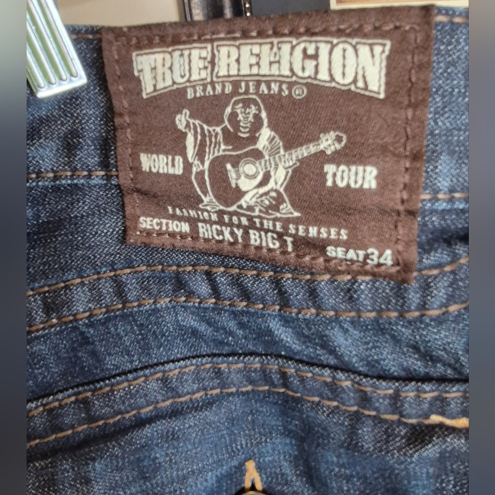 True Religion Ricky Big T Men's Blue Jeans - Picture 13 of 13
